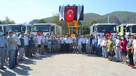 Fethiye Belediyesi araç filosuna 38 adet yeni araç kattı