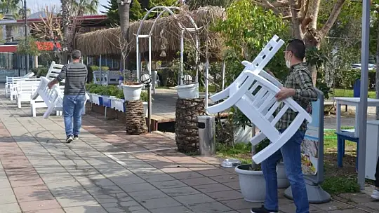 Fethiye'de restoran ve kafeler açılış hazırlıklarına başladı