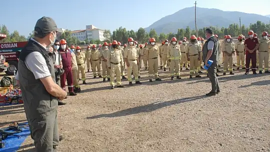 Yangın ekiplerine işbaşı eğitim Tatbikatı
