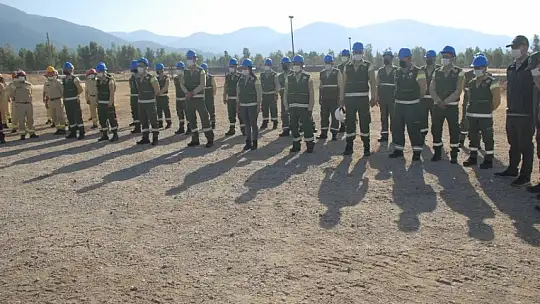 Yangın ekiplerine işbaşı eğitim Tatbikatı