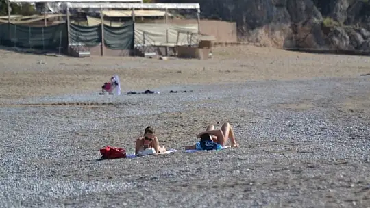 Ocak ayında denize girdiler