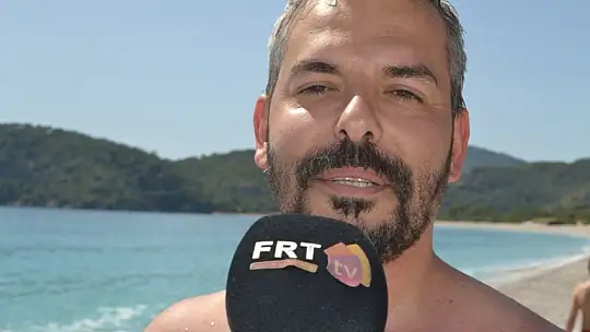 Güneşli ve güzel havada deniz keyfi yaptılar