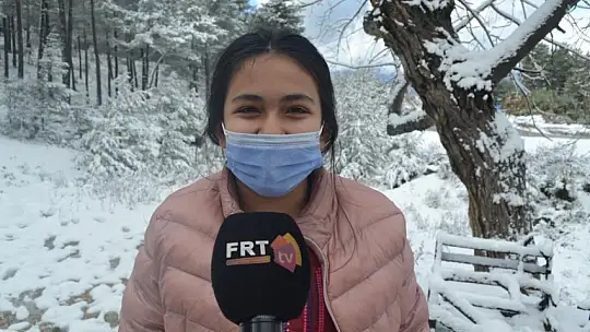 Fethiye ve Seydikemer'in yüksek kesimlerinde kar yağışı etkili oldu 