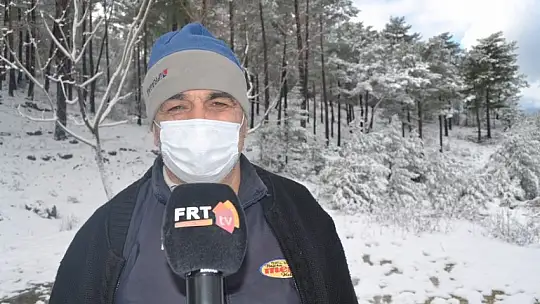 Fethiye ve Seydikemer'in yüksek kesimlerinde kar yağışı etkili oldu 