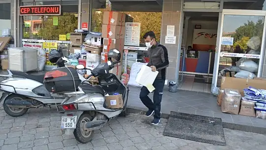 Kısıtlamalarda kargo şirketlerinde yoğunluk