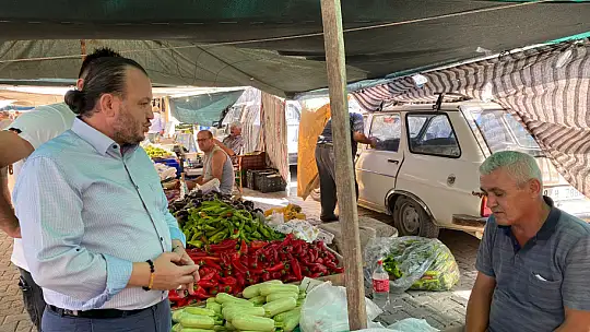 BAŞKANLARDAN PAZAR ESNAFINA ZİYARET
