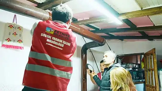 BELEDİYEDEN VATANDAŞA ODUN VE SOBA DESTEĞİ 