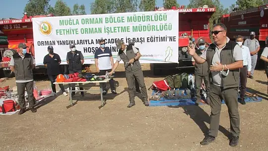 Yangın ekiplerine işbaşı eğitim Tatbikatı