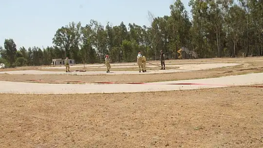 Yangın ekiplerine işbaşı eğitim Tatbikatı
