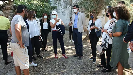 TOBB Kadın Girişimciler destek için Milas'ın yanan orman alanlarında