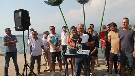 2. etap sahil bandı esnafından basın açıklaması