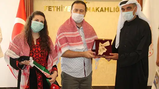 Fethiye 2. Spor Festivali konukları Kaymakam Fırat'ı ziyaret etti