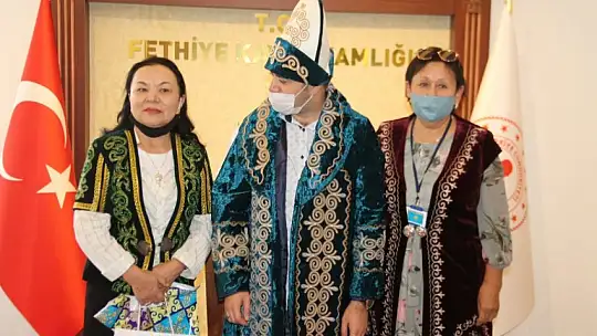 Fethiye 2. Spor Festivali konukları Kaymakam Fırat'ı ziyaret etti