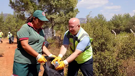 Kozağaç Yangın Bölgesinde Çevre Temizliği