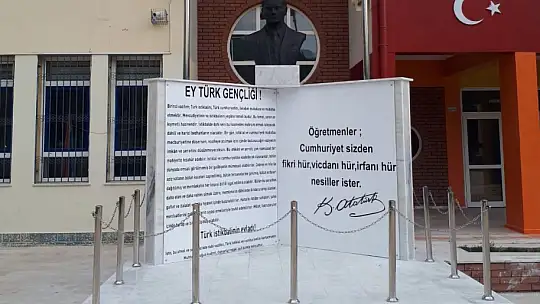 Büyükşehir 233 Atatürk Büstü yapımını gerçekleştirdi