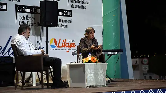 Mine Kırıkkanat ve Mustafa Hoş Fethiye'de söyleşide buluştu