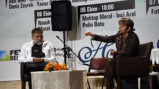 Mine Kırıkkanat ve Mustafa Hoş Fethiye'de söyleşide buluştu