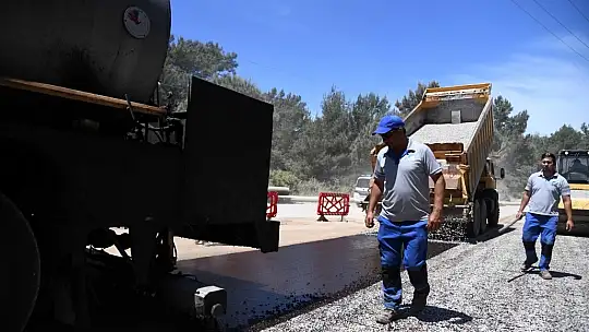 Ovacık Caddesi'nde asfalt kaplama çalışması son noktaya geldi