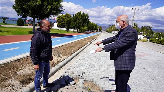 Altyapı çalışmalarının ardından parke çalışmaları başladı