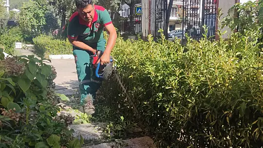 Okullara Yeni Dönem Öncesi Bahçe Temizliği