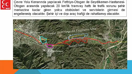 Çaylı'dan Fethiye'ye Tramvay Projesi