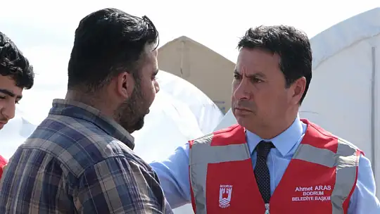 BAŞKAN ARAS YENİDEN DEPREM BÖLGESİNDE