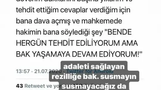 Tuğçe 'Pınar Gibi Öldürülmekten Korkuyorum'