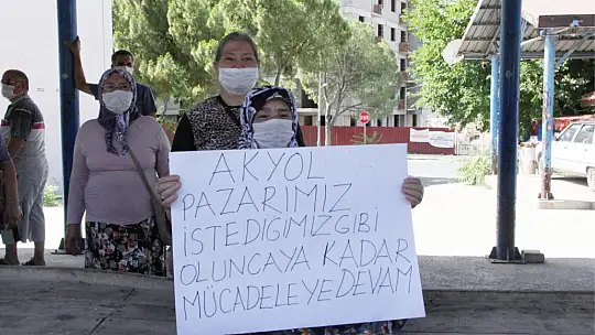 Akyol'da Çarşı Pazar Karıştı