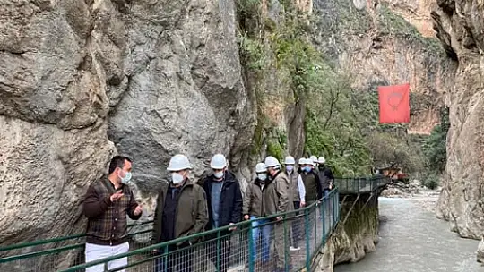 Saklıkent Kanyonunda denetleme ve incelemelerde bulunuldu