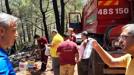 CHP Fethiye İlçe Örgütü yangın ekiplerini unutmadı