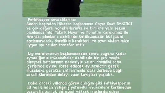 TOROS, 'HEPİMİZ AYNI GEMİZDEYİZ'