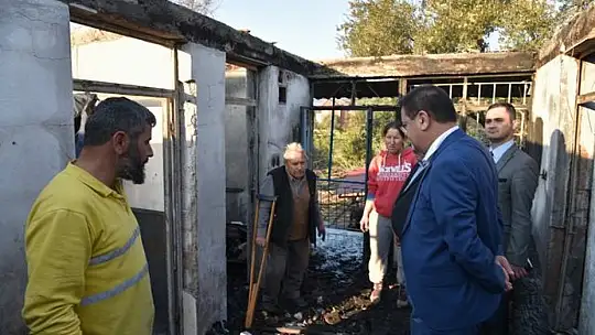 Yangın Mağduru Aileye Yardım Eli