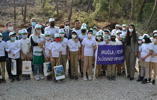 Fethiye'de 5 bin fidan toprakla buluştu