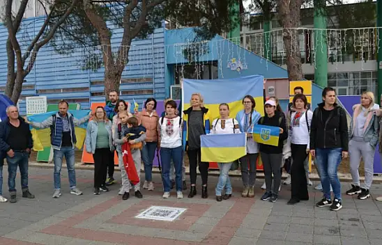 Fethiye'de yaşayan Ukraynalılardan savaşa tepki