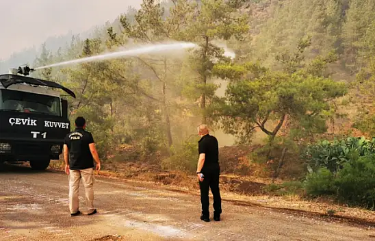 MARMARİS'TE YANGIN 2. GÜNÜNDE