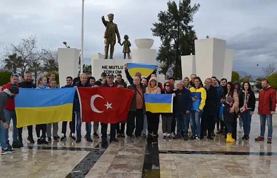 Ukraynalılar Fethiye'de nöbette