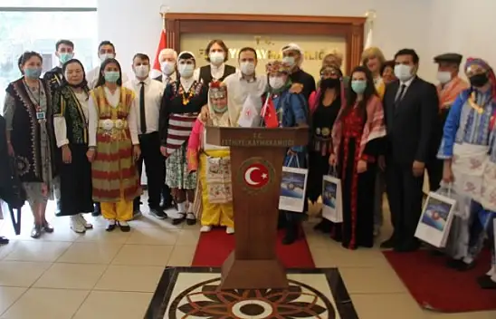 Fethiye 2. Spor festivali konukları Kaymakam Fırat'ı ziyaret etti