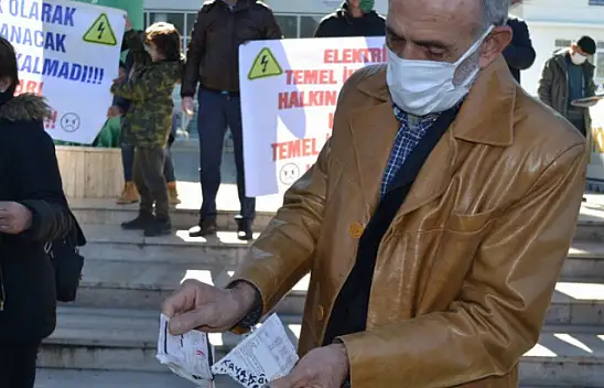 Fethiye'de elektrik faturası isyanı