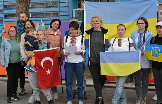 Fethiye'de yaşayan Ukraynalılardan savaşa tepki