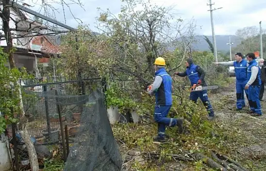 Hortum İnlice'de zarara yol açtı
