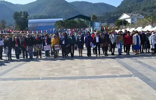Kadınlar Günü Fethiye'de etkinliklerle kutlandı