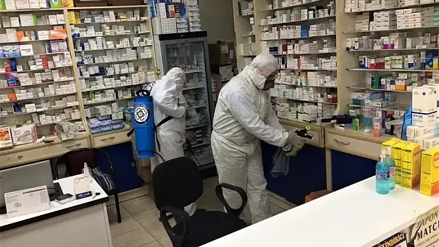 Muğla'da Eczaneler Dezenfekte Edildi
