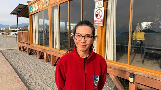 Çalış Halk Plajı kış sezonunda da vatandaşın uğrak noktası oldu