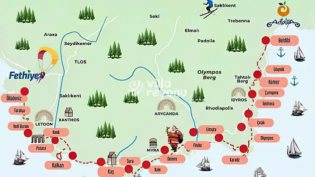 Fethiye-Antalya Likya Yolu'nun dünyanın en güzel yürüyüş rotası olduğu tescillendi