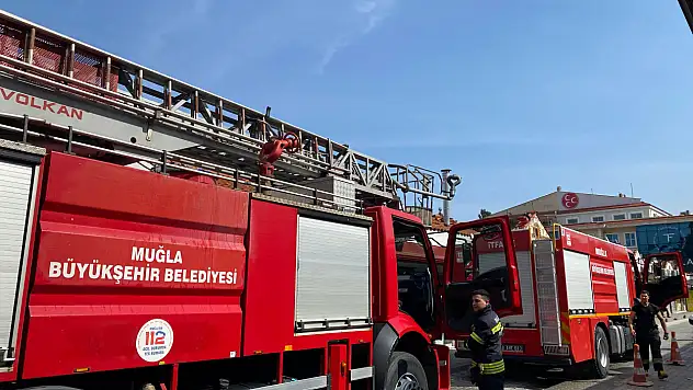 Fethiye Balık Pazarı'nda baca yangını