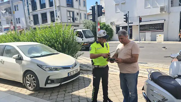 Fethiye'de Dronlu Trafik Denetimi