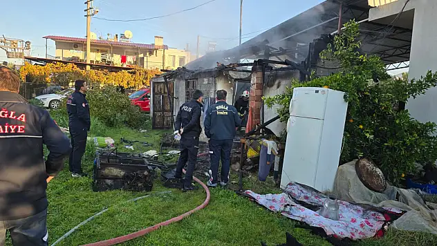 Fethiye'de tek katlı evde yangın: 92 yaşındaki kadın ağır yaralandı