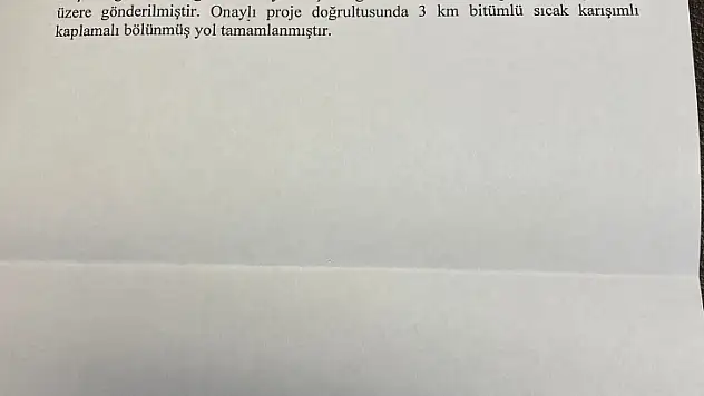 GİRGİN: YATAĞAN GEÇİŞ YOLU İÇİN BAKANLIKTAN CEVAP 'YOL, GELEN TALEPLERE GÖRE YAPILDI'