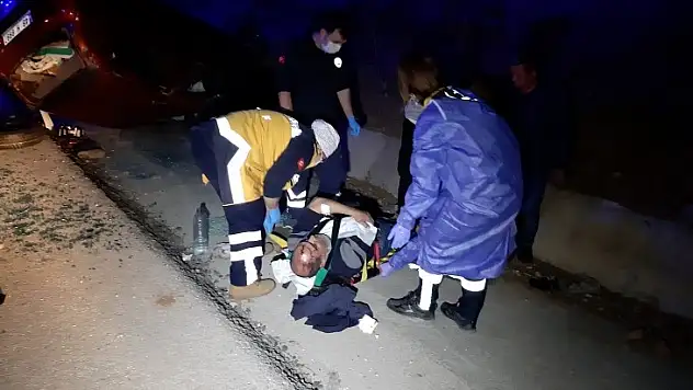 Köpeğe Çarpan Otomobil Devrildi, 6 Kişi Yaralandı