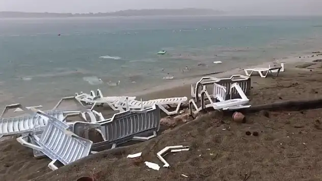 Marmaris İncekum Plajı'nda Hortum Oluştu